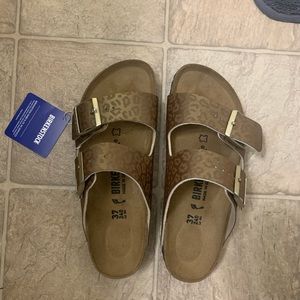 Leopard Gold Birkenstocks